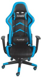 Marvo CH-106 Gamingowy do 150kg Skóra ECO Niebieski