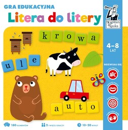 KAPITAN NAUKA. GRA EDUKACYJNA. LITERA DO LITERY