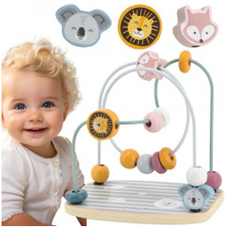 VIGA PolarB Drewniany Labirynt Przeplatanka Edukacyjna Montessori