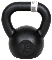 Kettlebell żeliwny czarny UNDERFIT 12 kg