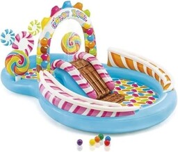 Intex Candy Zone Zjeżdżalnia Wodna, Wielokolorowy, 6,5 cm,57149NP