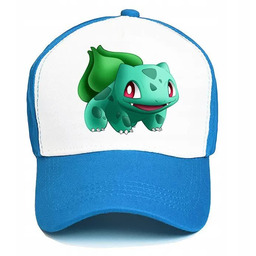 CZAPKA NIEBIESKA Z DASZKIEM DZIECI PREZENT FANA POKEMON