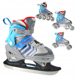 4w1 Łyżworolki Rolki Wrotki Regulowane Łyżwy Hokejowe Młodzieżowe