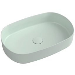 INFINITY OVAL umywalka ceramiczna nablatowa 55x36cm, mint 10NF65055-2T