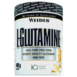 Weider - L-Glutamina, 100% Czysta Wolna Forma, Proszek,