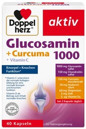 Glukozamina 1000 z Kurkumą i Witaminą C, Doppelherz,
