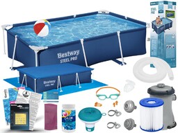 Basen Bestway 259x170x61 Ogrodowy Stelażowy 56403 15w1