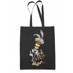 Torba Shopper-Materiał-Na Ramie-Prezen-Królik Bugs