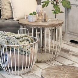 Stoliki Kawowe Kosze Prowansalskie Chic Antique 2 szt.