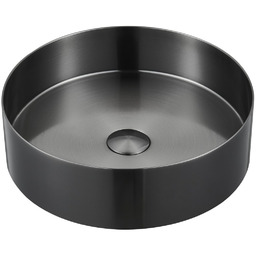 AURUM umywalka ze stali nierdzewnej, średnica 38cm,