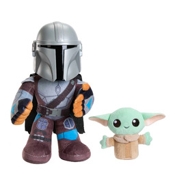 Star Wars Mandalorian i baby Yoda zestaw maskotek