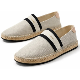 GANT ESPADRYLE BEŻOWE PŁÓCIENNE Z OZDOBNĄ TAŚMĄ 37