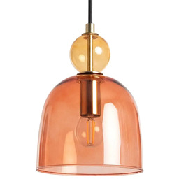 Lampa zwieszana Koloreno ABR-KOLO1-C Abruzzo szklana czerwony