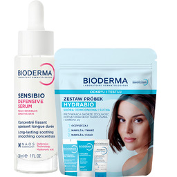 Zestaw Bioderma Sensibio Defensive, łagodzące serum nawilżające