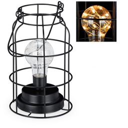Lampa stołowa 21,5x13cm, czarna