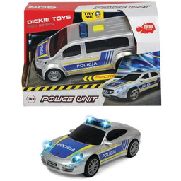 Dickie Toys, SOS Auto policyjne 15cm 2 rodzaje