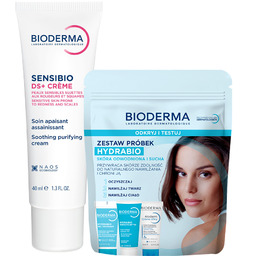 Zestaw Bioderma Sensibio DS+, krem przeciw podrażnieniom, skóra