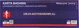 Karta badania lekarskiego kierowcy (2022.2503) [Mz/L-7]