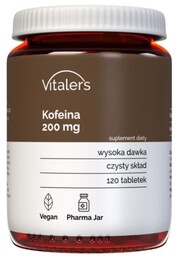 Caffeine (Kofeina) 200 mg, Vitaler''s, 120 kapsułek
