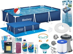 Basen Bestway 300x201x66 Ogrodowy Stelażowy 56404 17w1