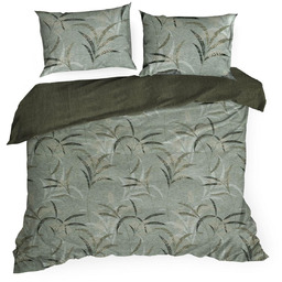 Pościel 220 x 200 3cz Bawełniana Monte6 Oliwkowy