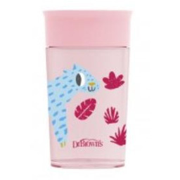 Dr Brown''s Kubek Niekapek 360 300ml 9m+ Różowy