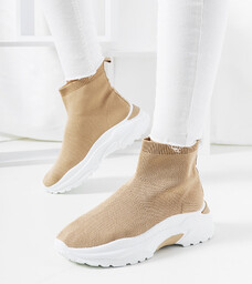 Brązowe wysokie sneakersy Melissa-39
