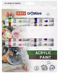 Farby akrylowe 24 kolory EASY - Easy Stationery