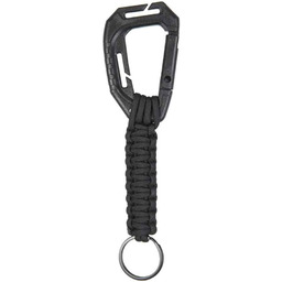 Breloczek do kluczy Paracord z Karab. Molle, czarny,