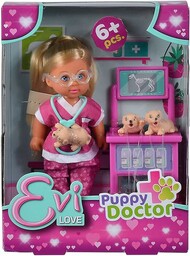 Simba 105733647, laleczka Evi doktor szczeniaków