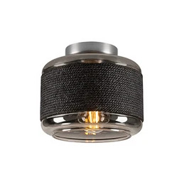 Lampa Sufitowa SLV, Pantilo Rope 19, ściemnialny, czarny,