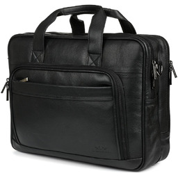 Duża solidna skórzana torba Beltimore na laptopa dokumenty