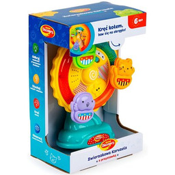 DUMEL Zabawka interaktywna Muzyczna Zwierzakowa Karuzela z przyssawką