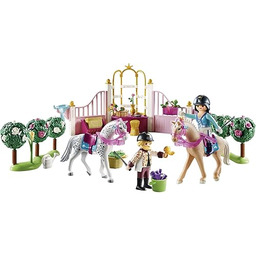 PLAYMOBIL Princess 70450 Nauka jazdy konnej w stajni,