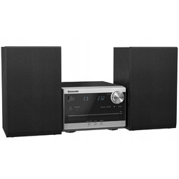 silver Panasonic PM272EG-S mikrowieża z CD, radiem Fm