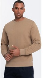 Męska bluza dresowa BASIC z okrągłym dekoltem -