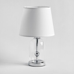 lampa stołowa ze szklaną podstawą glasso small