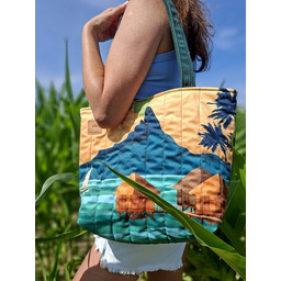 Pakamera Pikowana duża torba shopper Bora-Bora