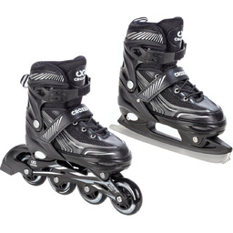 Croxer, Rolki/Łyżwy 2w1, Optima, Czarne, Rozmiar 39/42