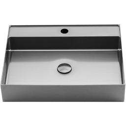 AURUM umywalka ze stali nierdzewnej 55x42cm, z korkiem,