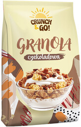 CRUNCH&GO Granola 380g PŁATKI ŚNIADANIOWE