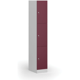 Szafka skrytkowa S1, 3 schowki, 1850 x 300