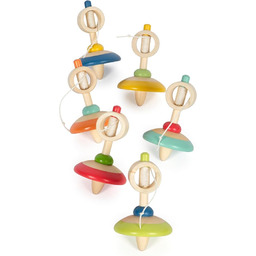 small foot Wyświetlacz sznurkowy, 12 kolorowych drewnianych blatów,