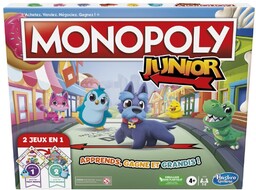 Monopoly Hasbro Gaming Monopoly Junior gra planszowa, 2-stronna