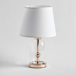 lampa stołowa ze szklaną podstawą glasso small