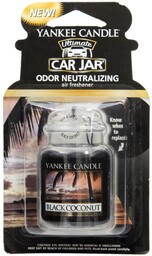 Yankee Candle Car Jar Ultimate Black Coconut czarny