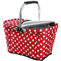 Toro Składany koszyk na zakupy KROPKI 48 x