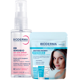 Zestaw Bioderma Sensibio AR+, SOS mgiełka przeciw zaczerwienieniom,