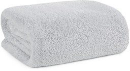 Koc 170 x 210 Mikrofibra Baranek Lori Srebrny