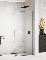 Smart New Trendy Black rozsuwana ścianka prysznicowa walk